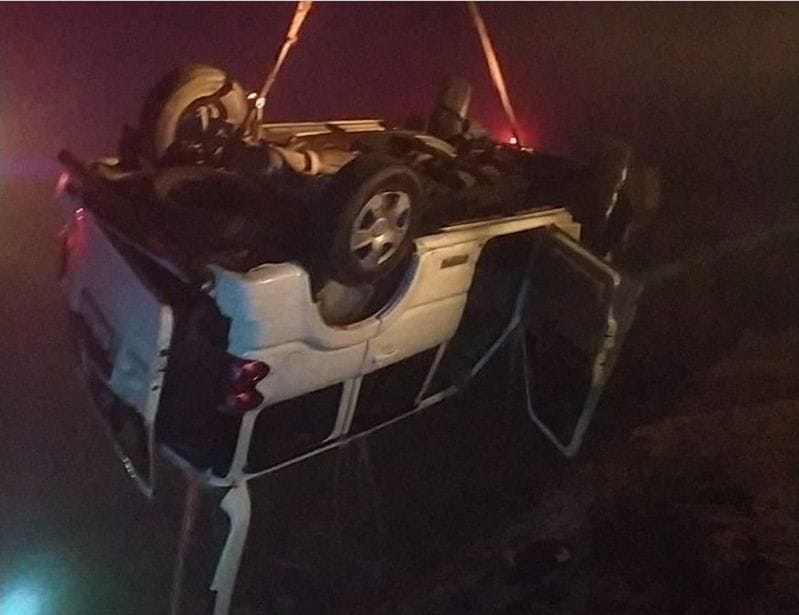 Hathras: A car full of baraatis overturned in Rajbhe, one died