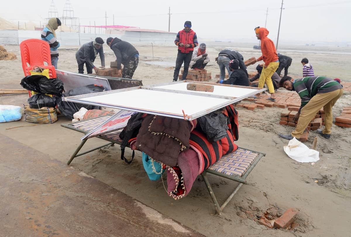 Magh Mela: Hundreds of Kalpavasi displaced due to water filling in the camps