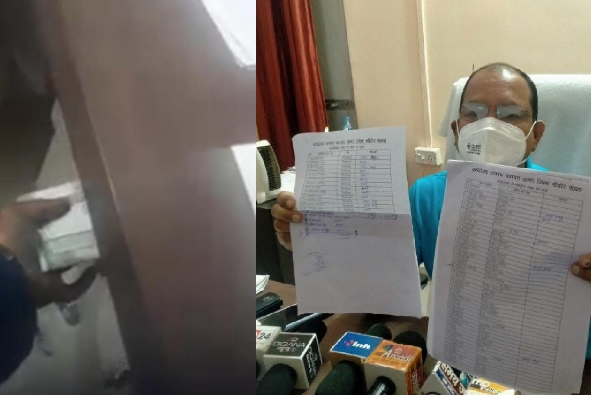 Sehore: Video viral of Ashta district CEO taking bribe, said in clarification – everyone is collecting support money for the family on the death of the engineer