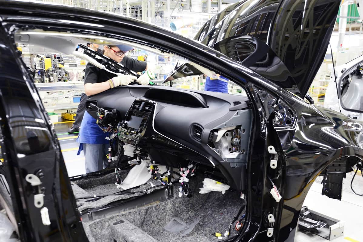 toyota car manufacturing plant in japan halts operations due to system glitch