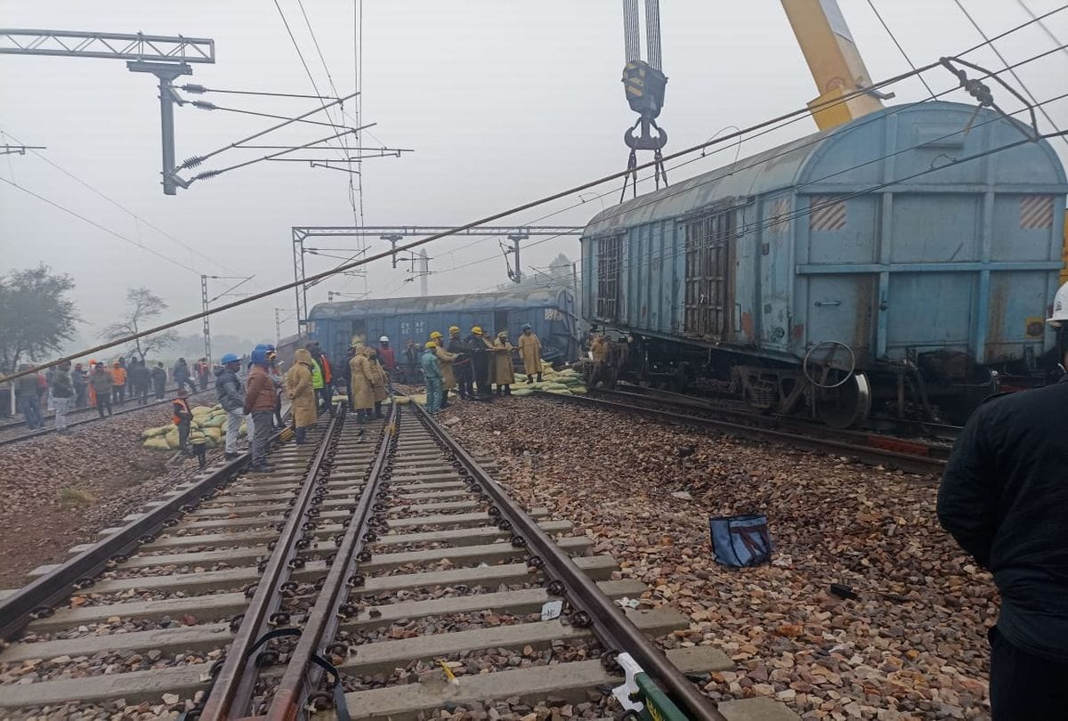 Goods Train Derailed In Mathura Route Starts Today