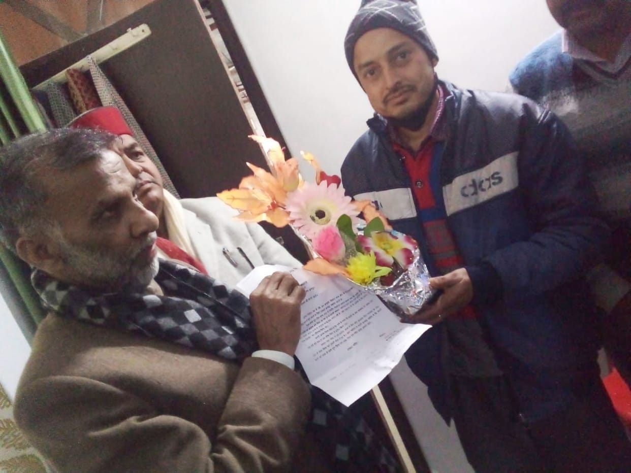 Inspection of Shiva-Parvati temple under construction in Dhoon Kothi