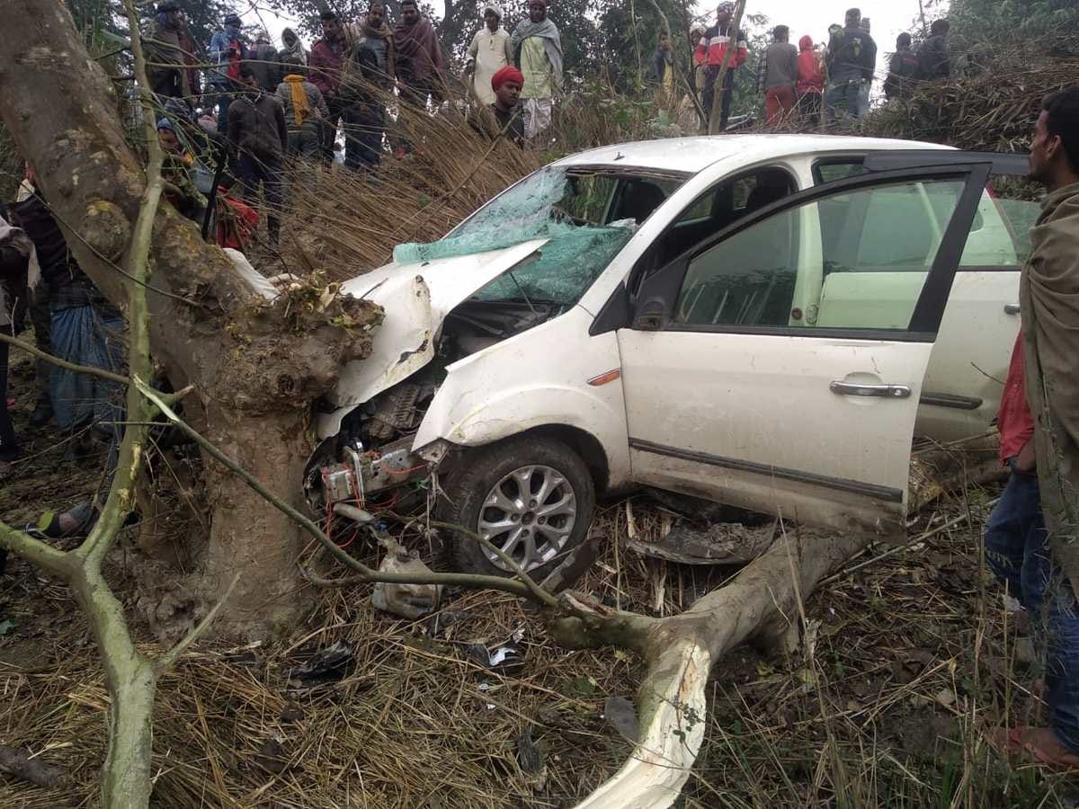 TET examinee car tramples girl and middle-aged both died Traumatic accident in Ballia