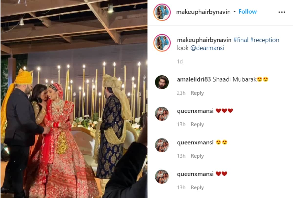 Kundali Bhagya actress Mansi Srivastava got married to her long time boyfriend Kapil Tejwani