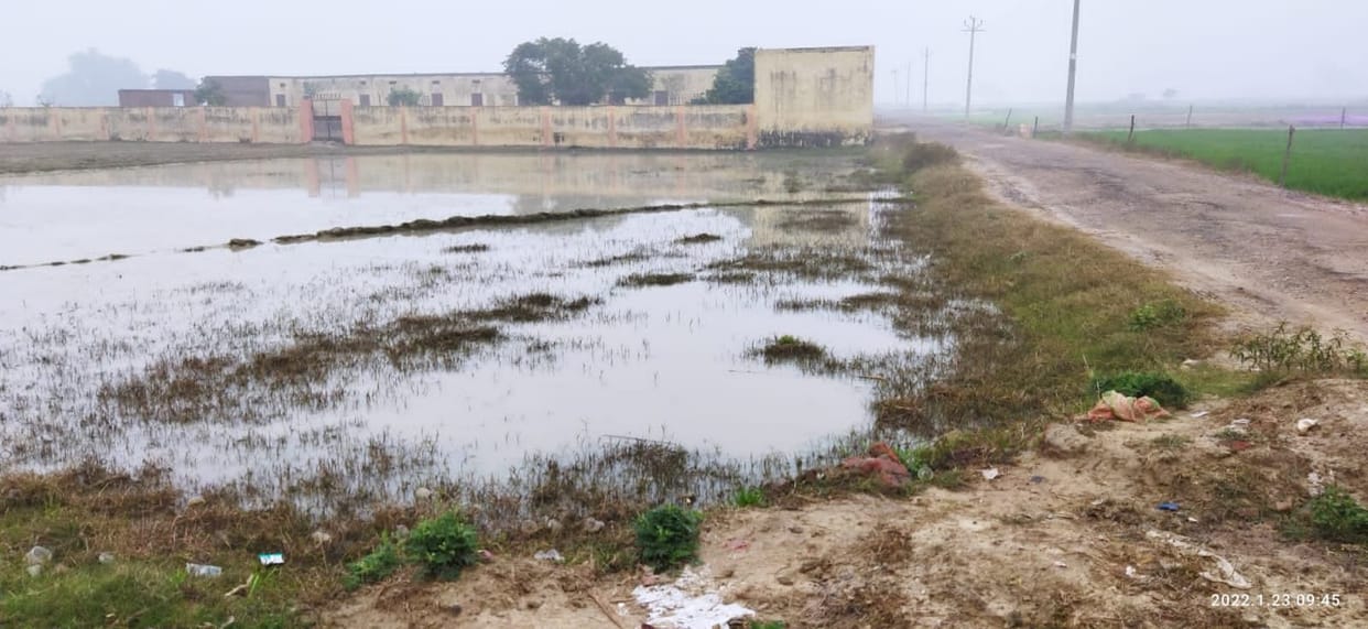 Waterlogging happened if the drain of water was stopped