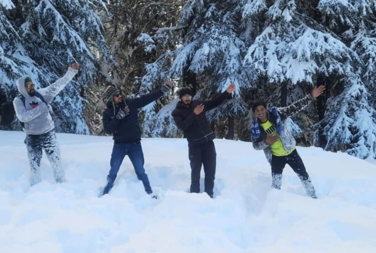 snowfall in shimla today amid yellow alert in himachal pradesh