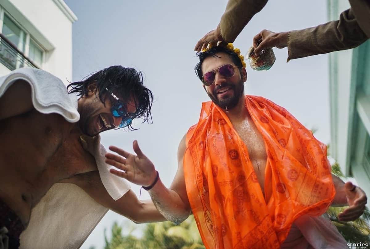 Wedding anniversary: Varun Dhawan shares unseen pictures of his haldi ceremony oh his first wedding anniversary