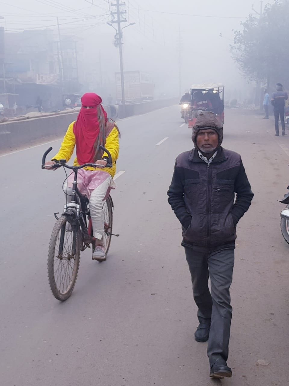 Fog and frost rolled mercury, sunshine brought relief