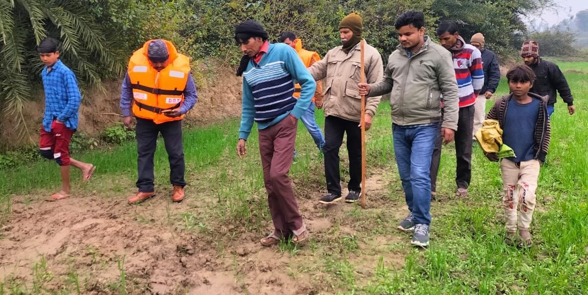 Tiger's footprints found near Lakhimpur border