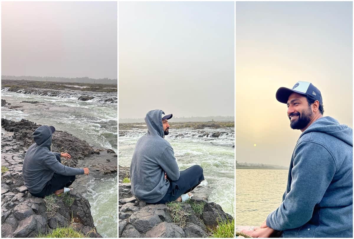 Social Media: Vicky Kaushal shared his pictures sitting on the banks of Narmada Fan asked where is katrina bhabhi