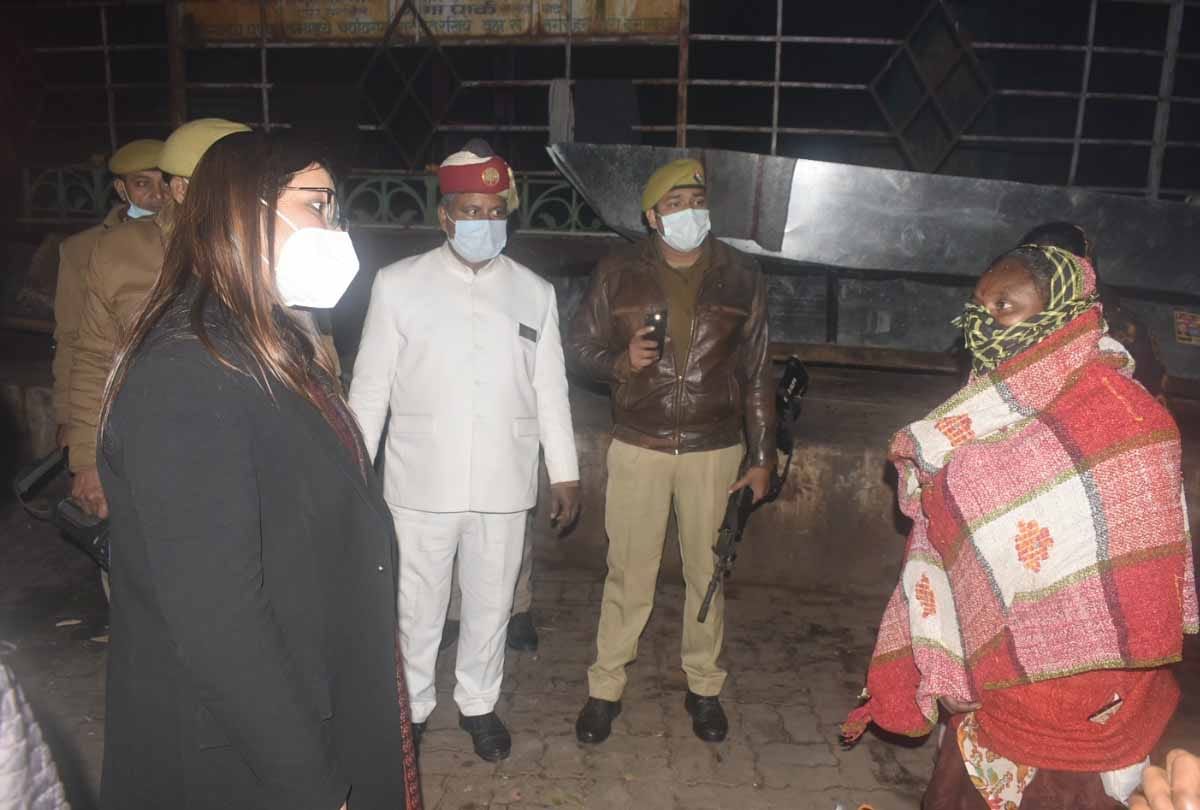 Kanpur: DM reached the night shelter as soon as he took charge