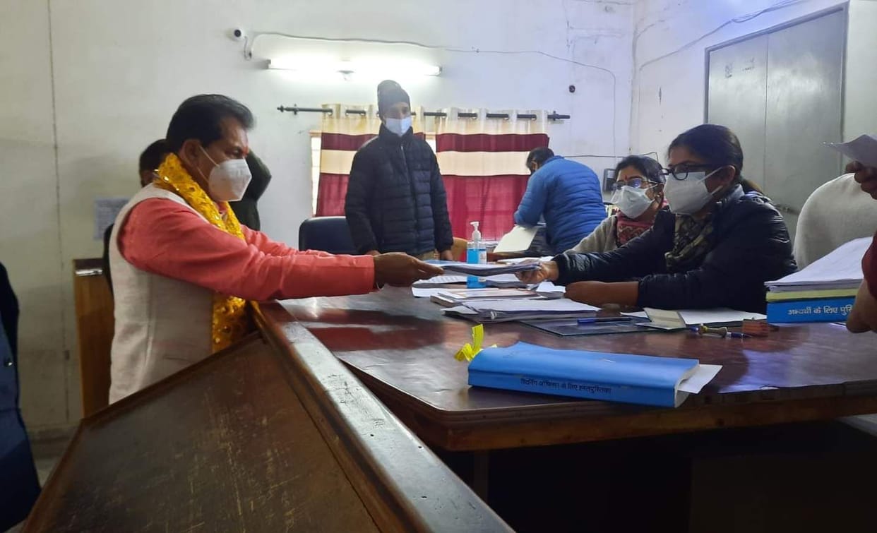 BJP candidate Premchand Agarwal filed nomination papers
