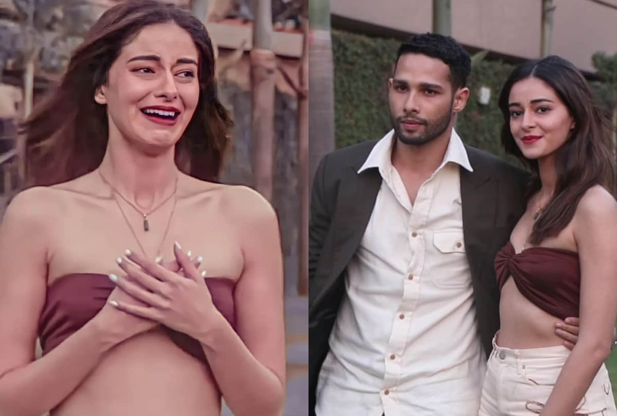 ananya panday freezing in bra top gehraiyaan promotion netizens troll