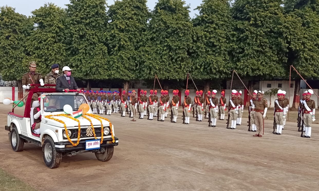 Rehearsal parade organized in Police Lines