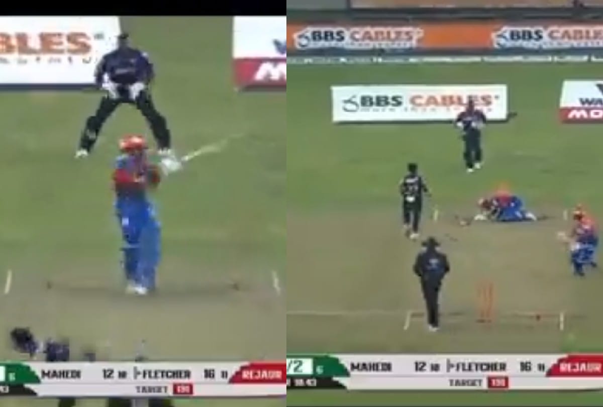 Bangladesh Rejaur Rahman Raja hit andre fletcher with deadly bouncer in BPL debut match