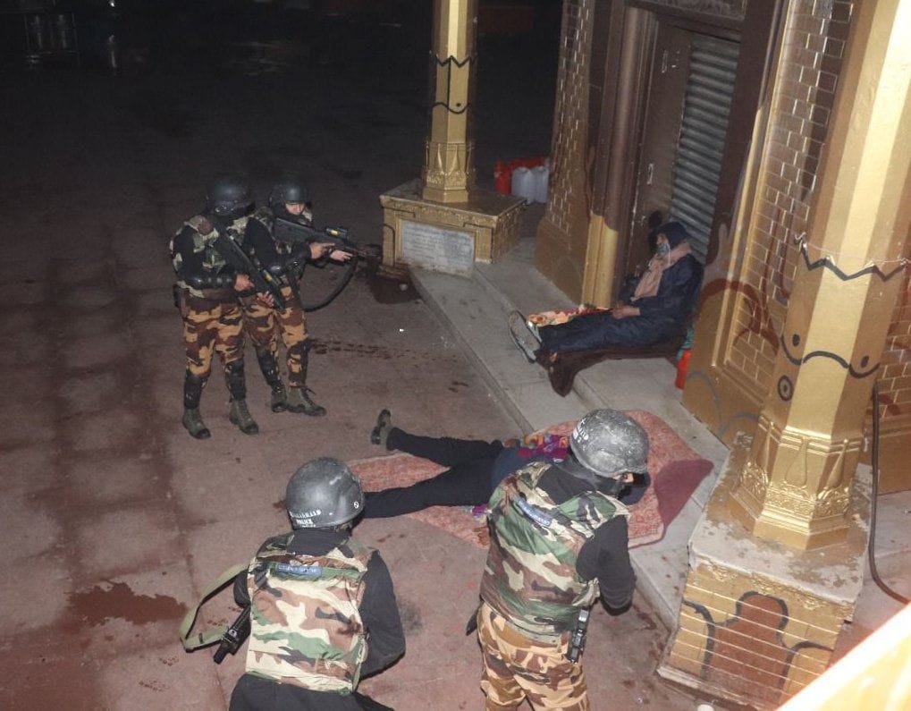 Four terrorists who entered Harki Paidi area with IED were killed