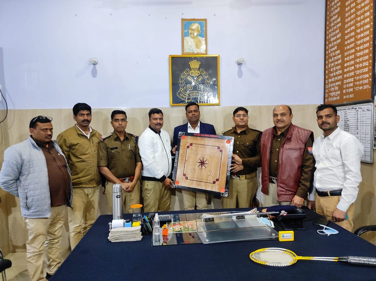 Carrom board, Chess and Badminton provided