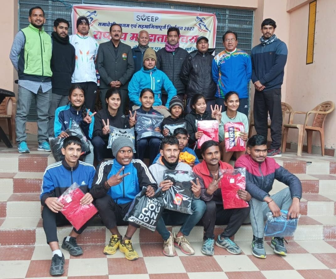 Prabhu and Rita won the cross country race