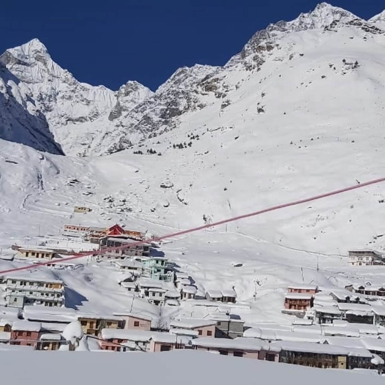 uttarakhand weather update: snow covered hill beauty seen after Sunny weather, see photos