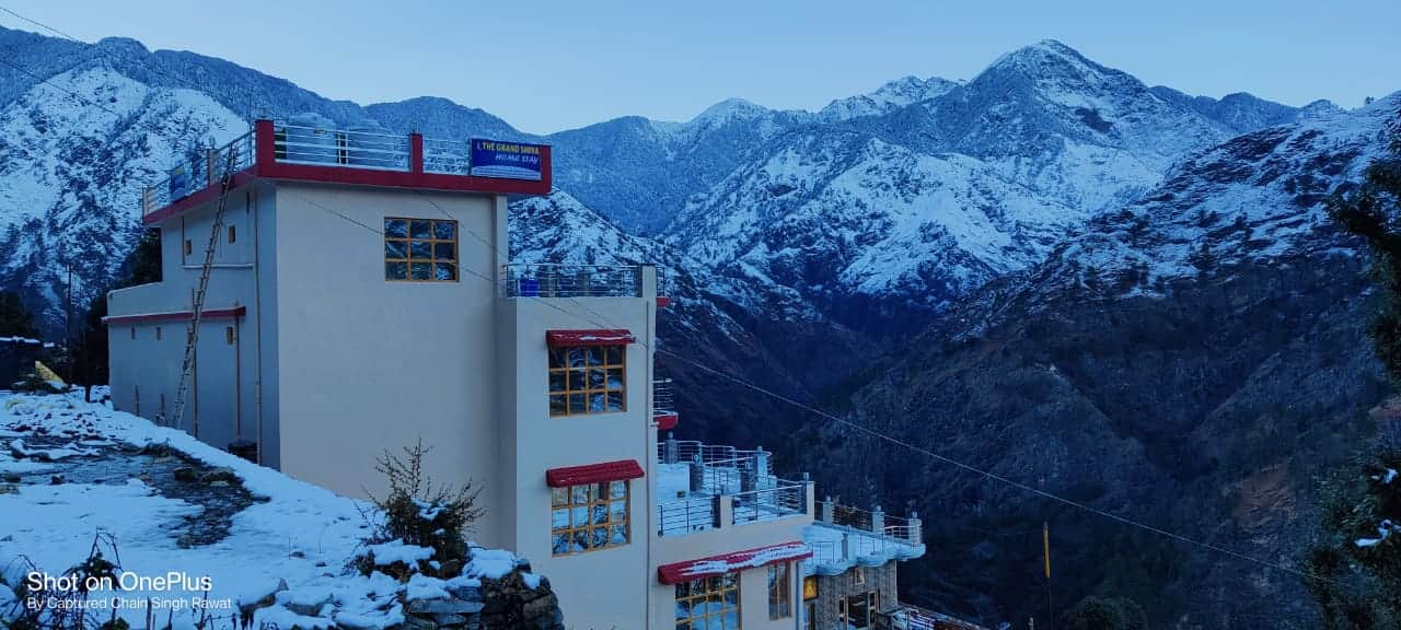 uttarakhand weather update: snow covered hill beauty seen after Sunny weather, see photos