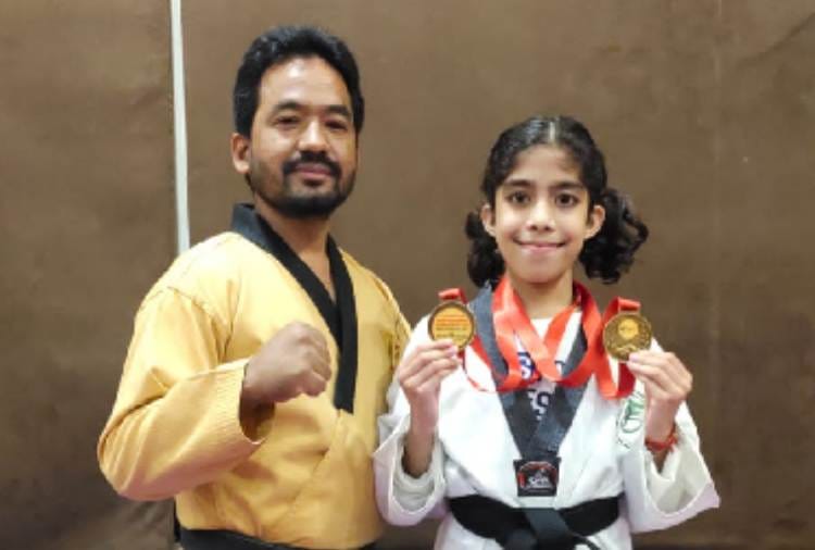 Taekwondo player Tarushi Gaur received Pradhan Mantri Rashtriya Bal Puraskar