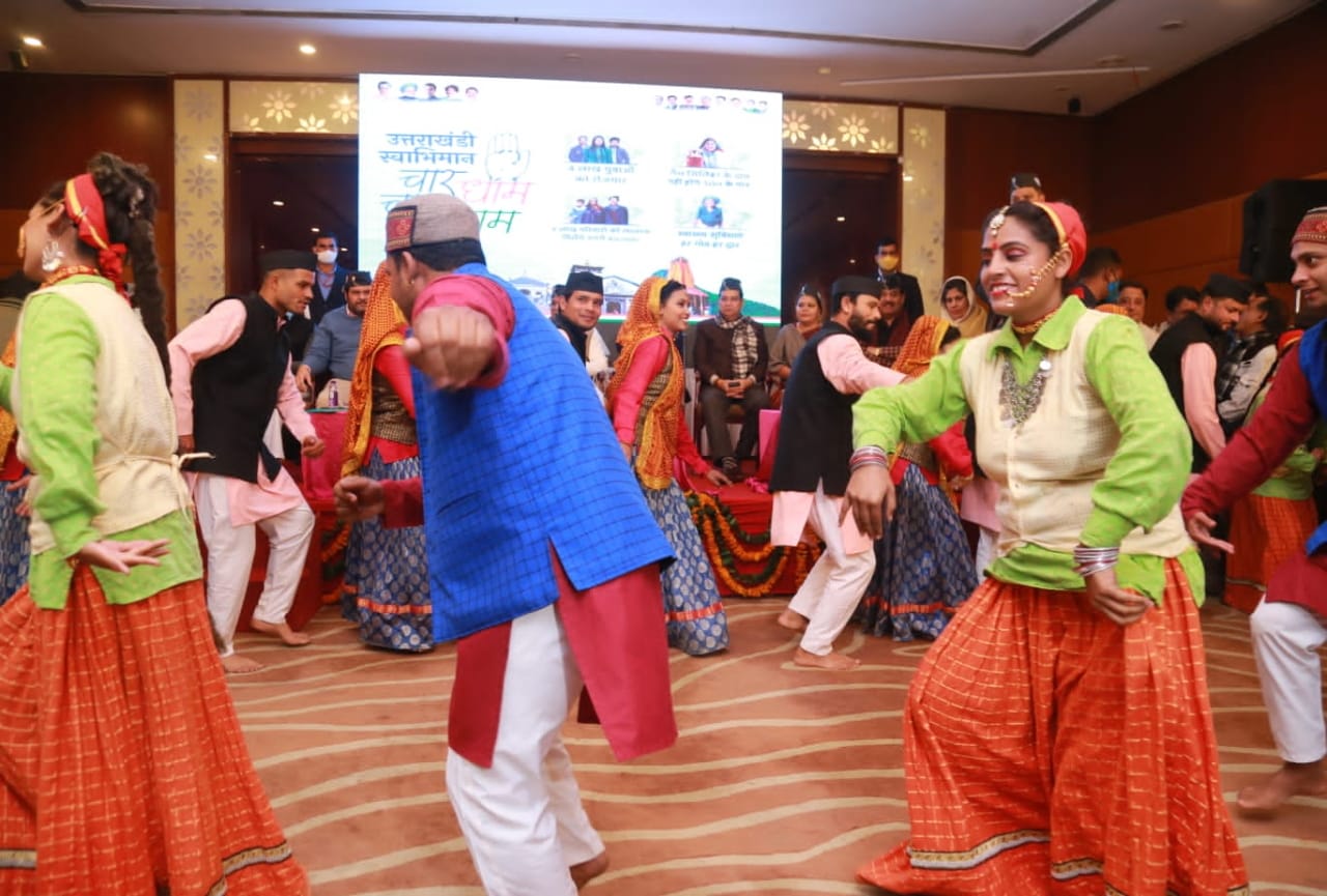 uttarakhand assembly election 2022: harak singh rawat harish rawat and pritam singh danced together, photos