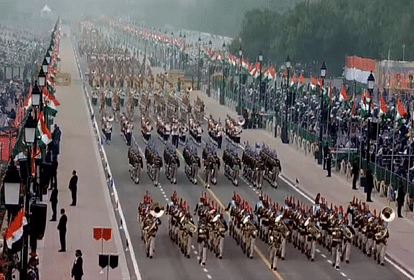 Republic day parade in photos: flypast of Air Force fighter planes and Indian Army Rajpath