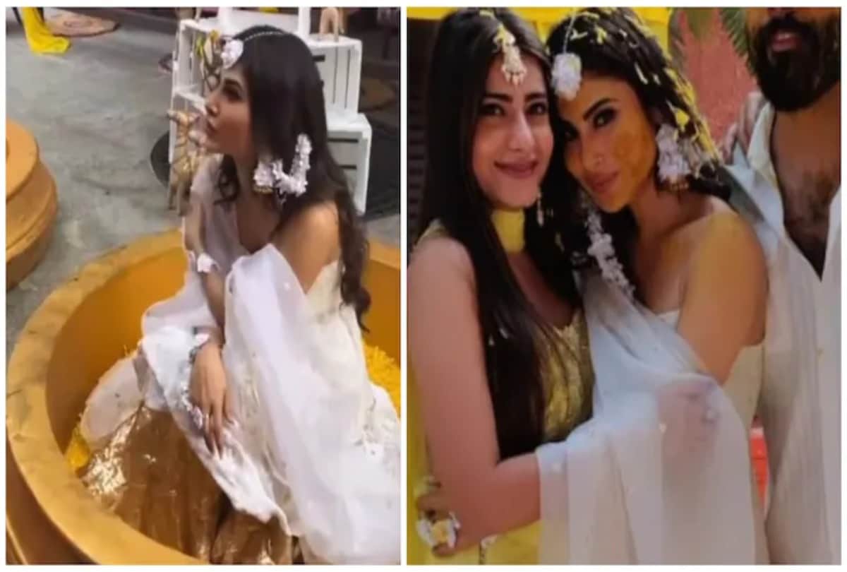 Mouni Roy Wedding: Footage of Mouni Roys haldi and mehendi surfaced on internet the actress is going to marry with boyfriend suraj nambiar on 27 january