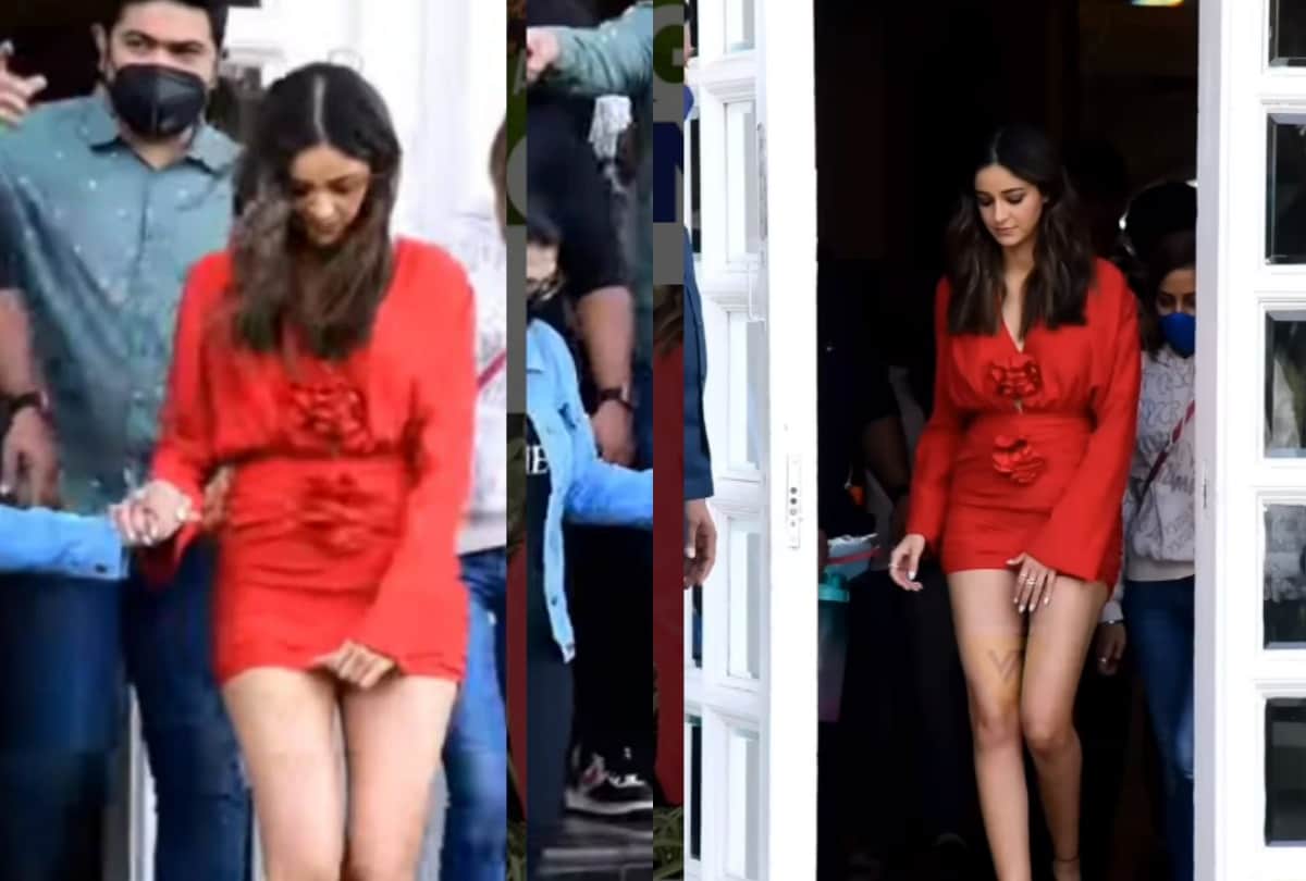 Ananya Pandey Trolled For Her Short dress on Gehraiyaan Promotions Fans says why she is so uncomfortable