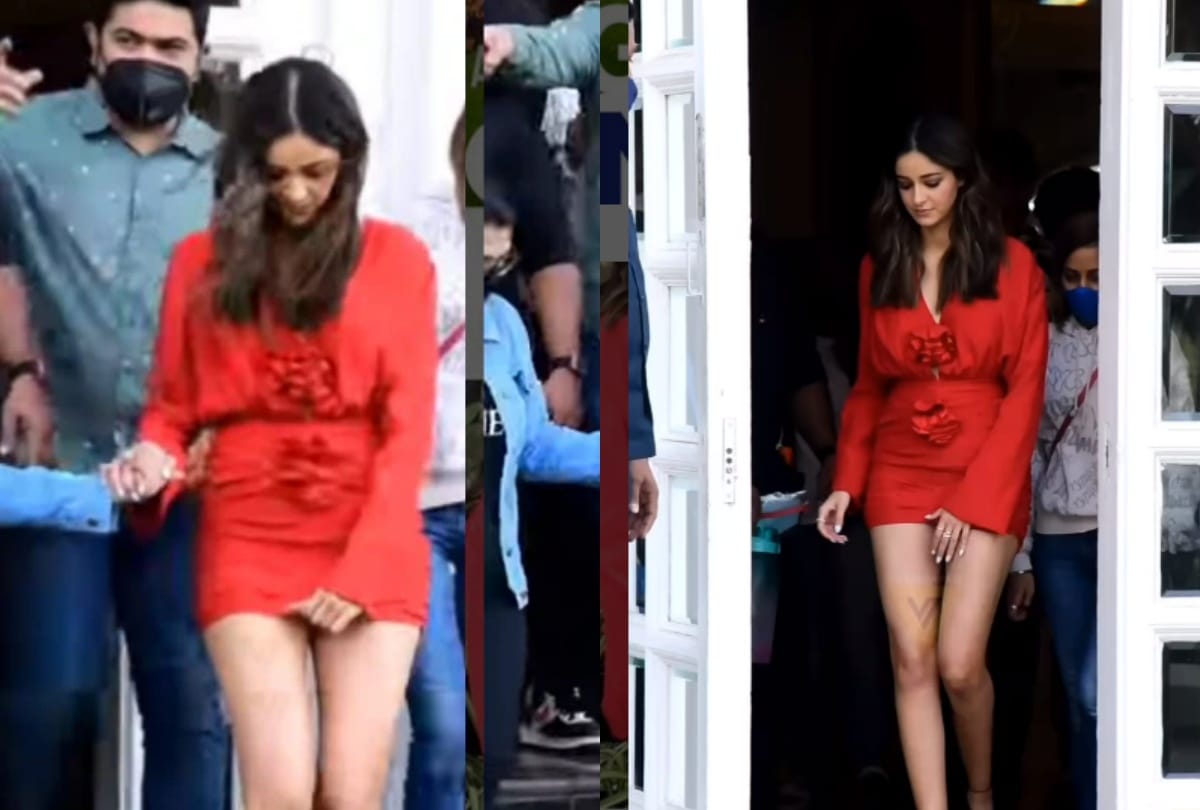 Ananya Pandey Trolled For Her Short dress on Gehraiyaan Promotions Fans says why she is so uncomfortable