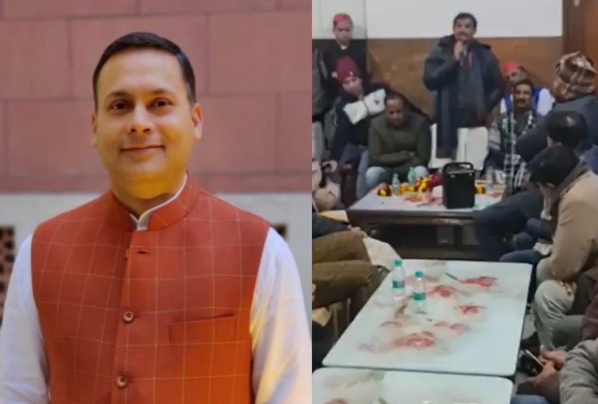 UP Election 2022 Samajwadi party candidate adil chaudhary disputed video BJP IT head Amit Malviya ask Akhilesh has he given tickets to hindu opposing goons