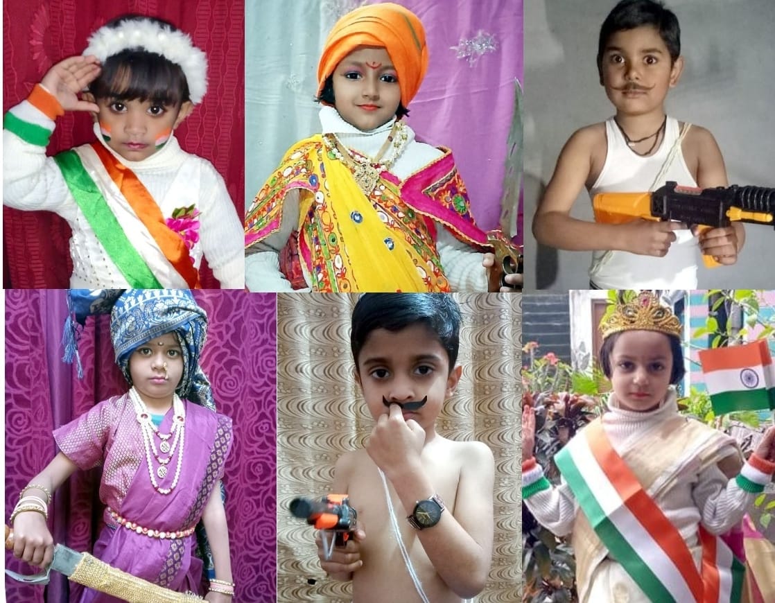 Children captivated in the competition