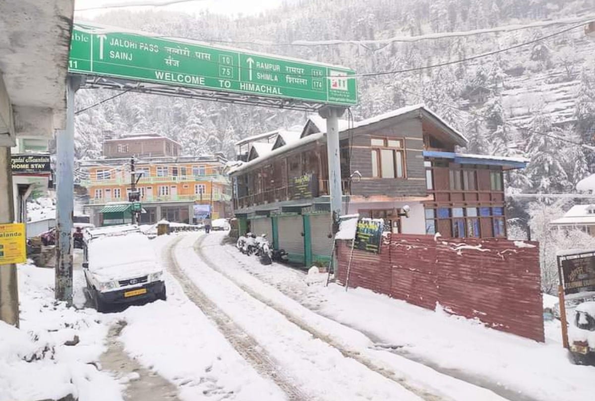 himachal weather update: fresh snowfall in himachal, many roads are still blocked in state