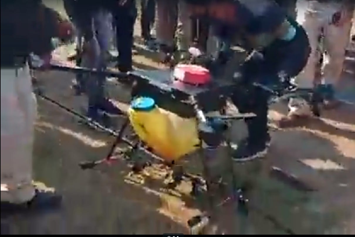 Jabalpur: Accident in Jabalpur during Republic Day celebrations, drone fell, two dance crew injured