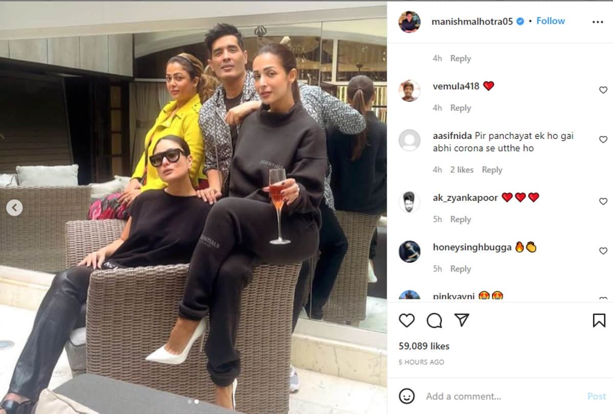 When Kareena Kapoor spent time with Malaika Arora Karan Johar and Amrita Arora at Manish Malhotra's house trolled by users