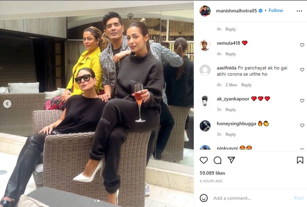 When Kareena Kapoor spent time with Malaika Arora Karan Johar and Amrita Arora at Manish Malhotra's house trolled by users