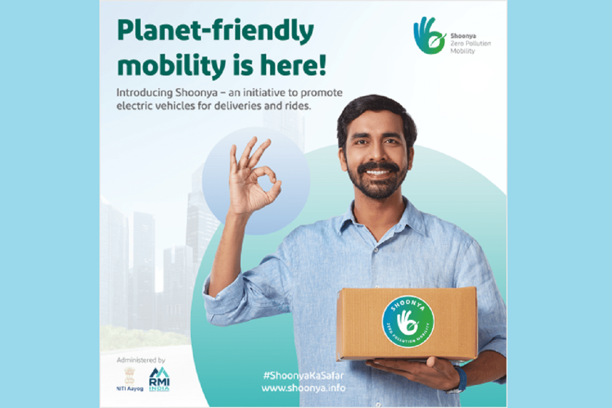 NITI Aayog Shoonya Campaign in Hindi NITI Aayog urges India to adopt EVs for clean mobility NITI Aayog Electric Vehicles