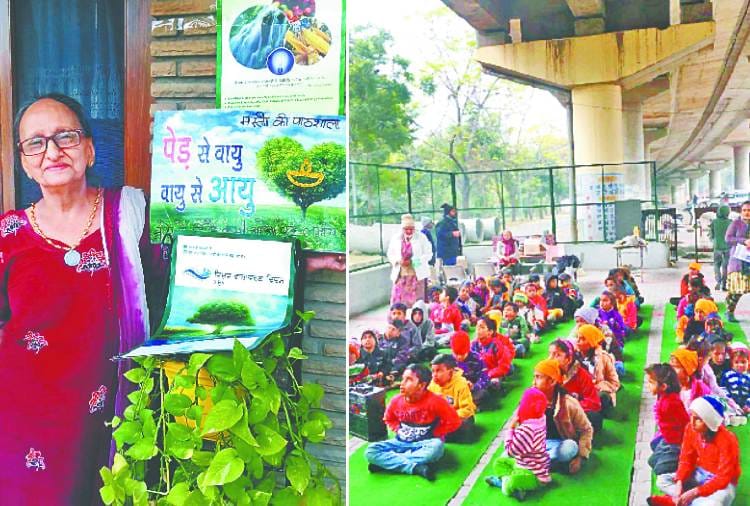 Patiala Rajpal Kaur teaching poor children for 25 years