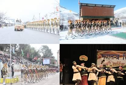 Republic Day Parade 2022 Shimla himachal pradesh: function held in minus degree temperature in Keylong