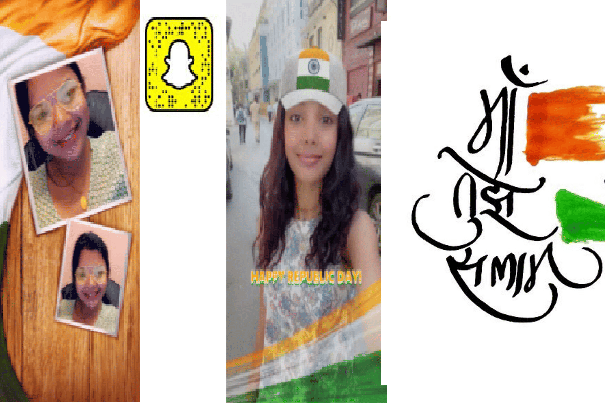 गणतंत्र दिवस 2020: Picsart और Snapchat ने पेश किए स्पेशल स्टीकर और फ्रेम Snapchat and Picsart launched new frame sticker and more on Republic Day 2022