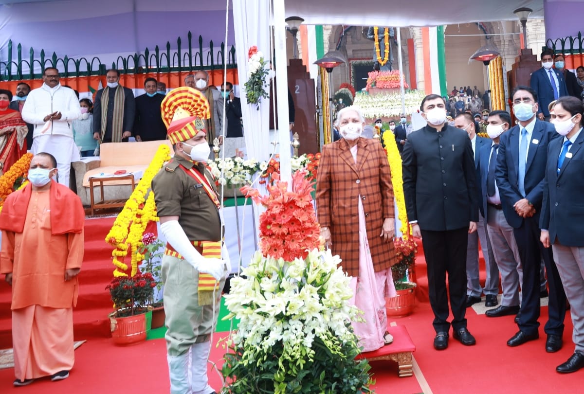 Republic Day celebration and parade in Lucknow.