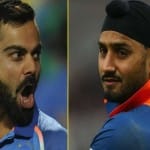 विराट कोहली और हरभजन सिंह