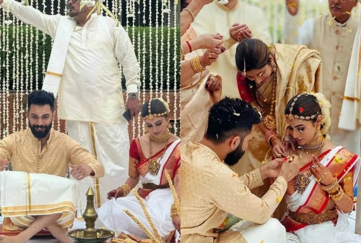 Mouni Rai arrived with husband Suraj to seek Sadhguru's blessings