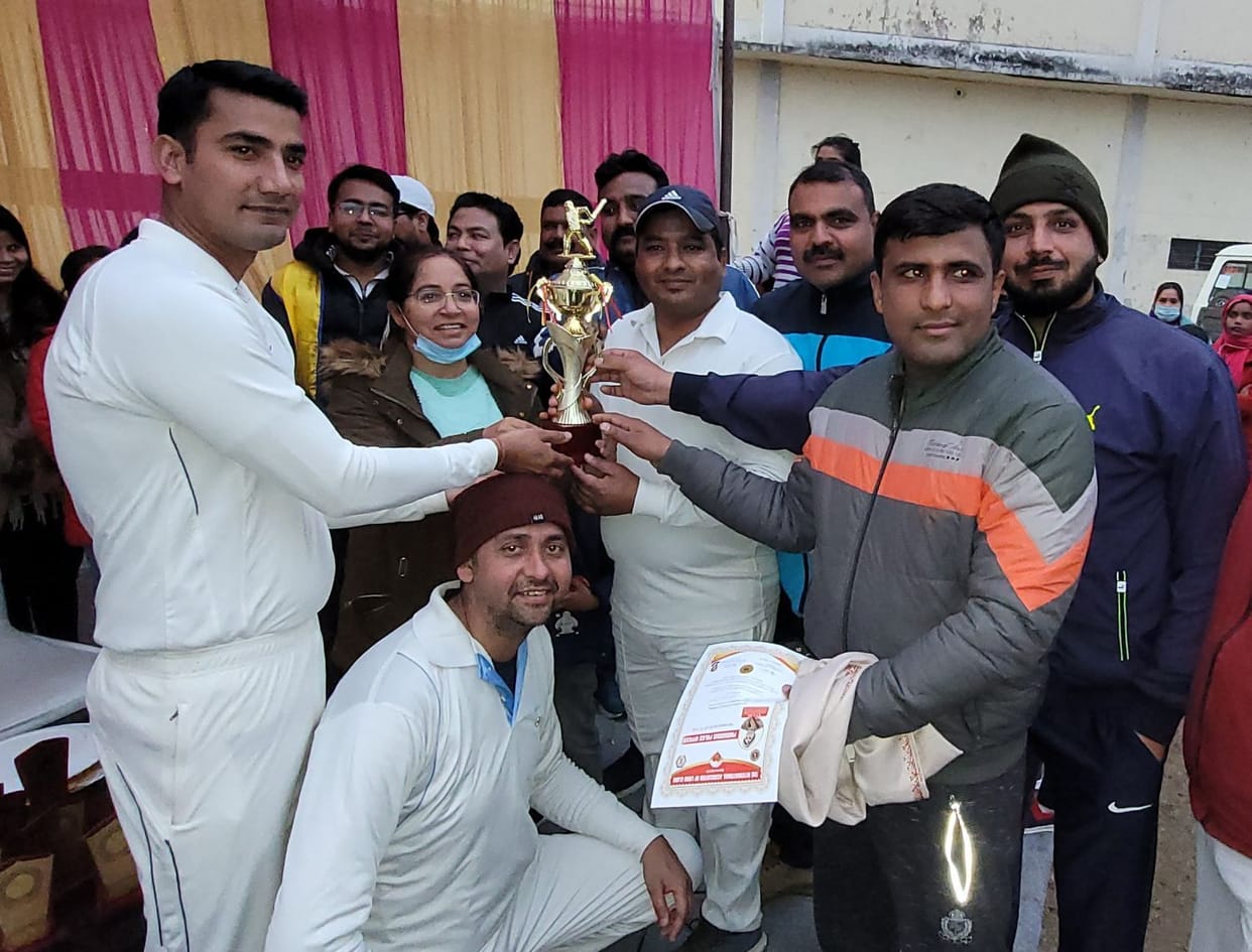 Police XI won the cricket tournament trophy