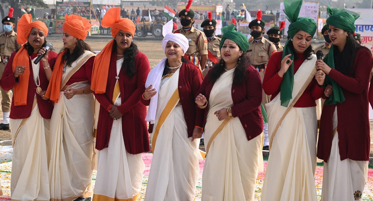 Jan and Gana celebrated the national festival, proudly hoisted the tricolor