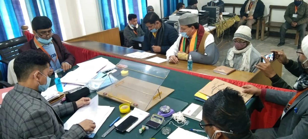 Uttarakhand Assembly Election 2022: cm pushkar singh dhami file nomination today in khatima