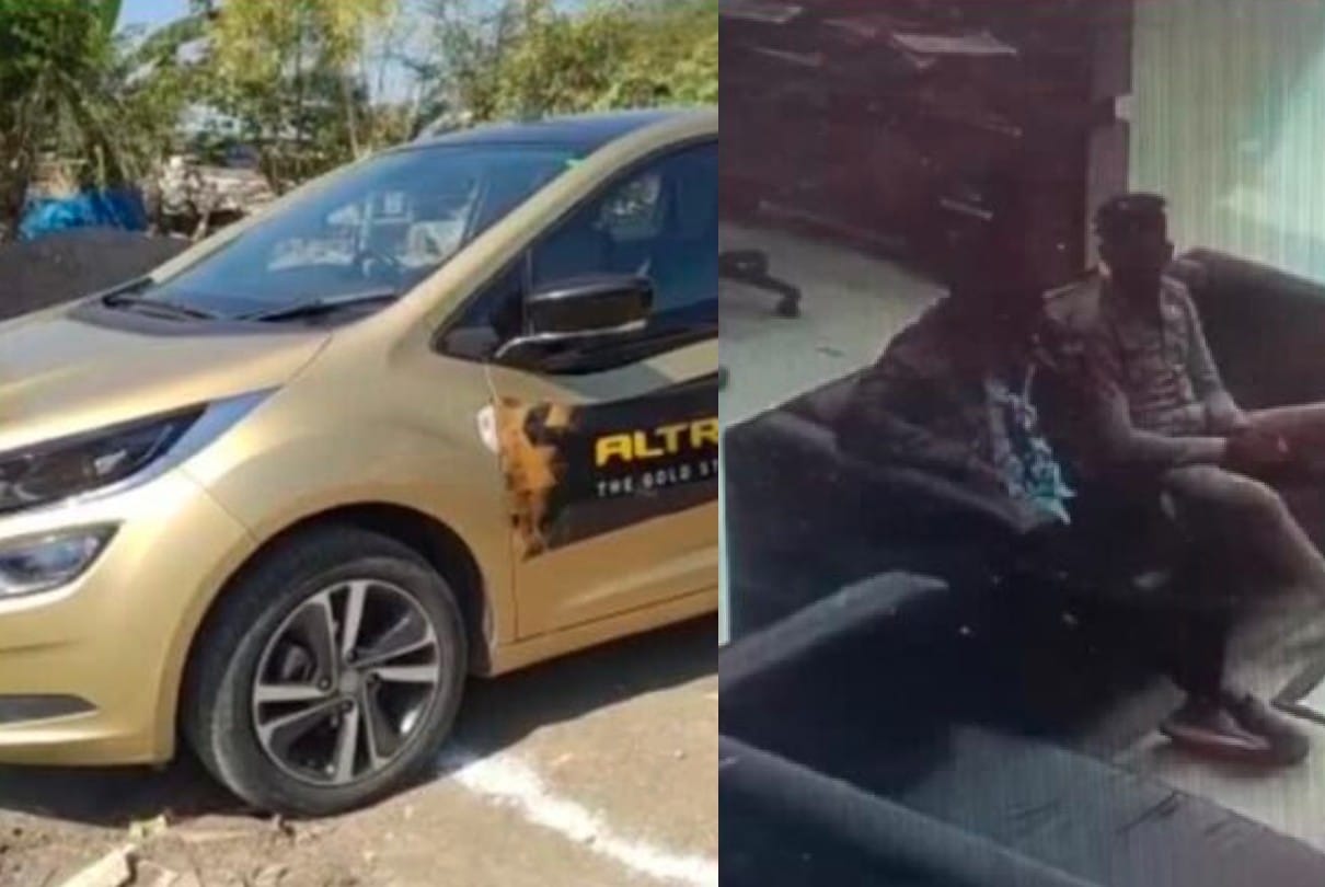 Ujjain: The miscreants who took the car for a test drive escaped, the next day the car was found on the road