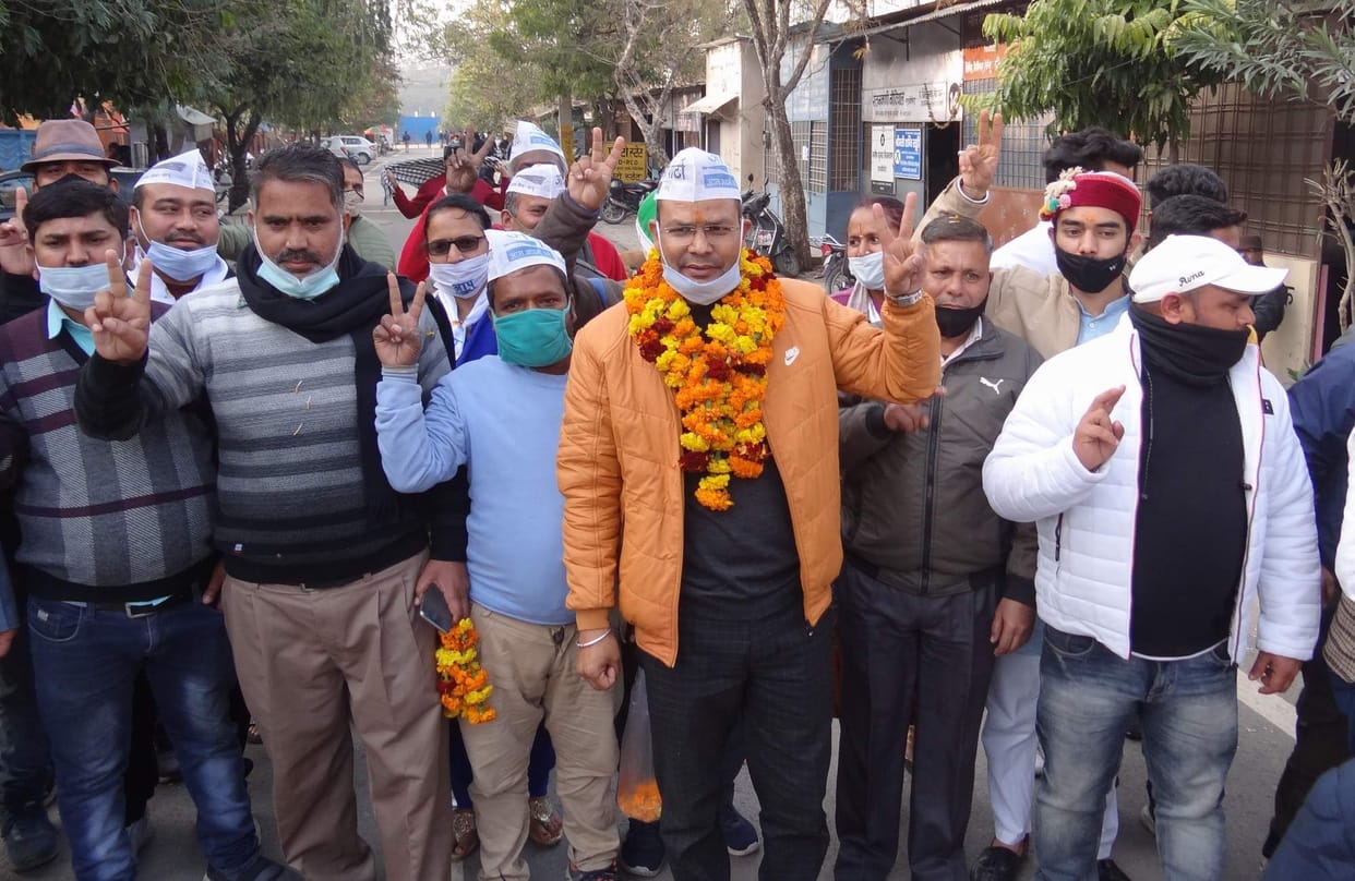 AAP, BJP and UJP candidates filed nominations