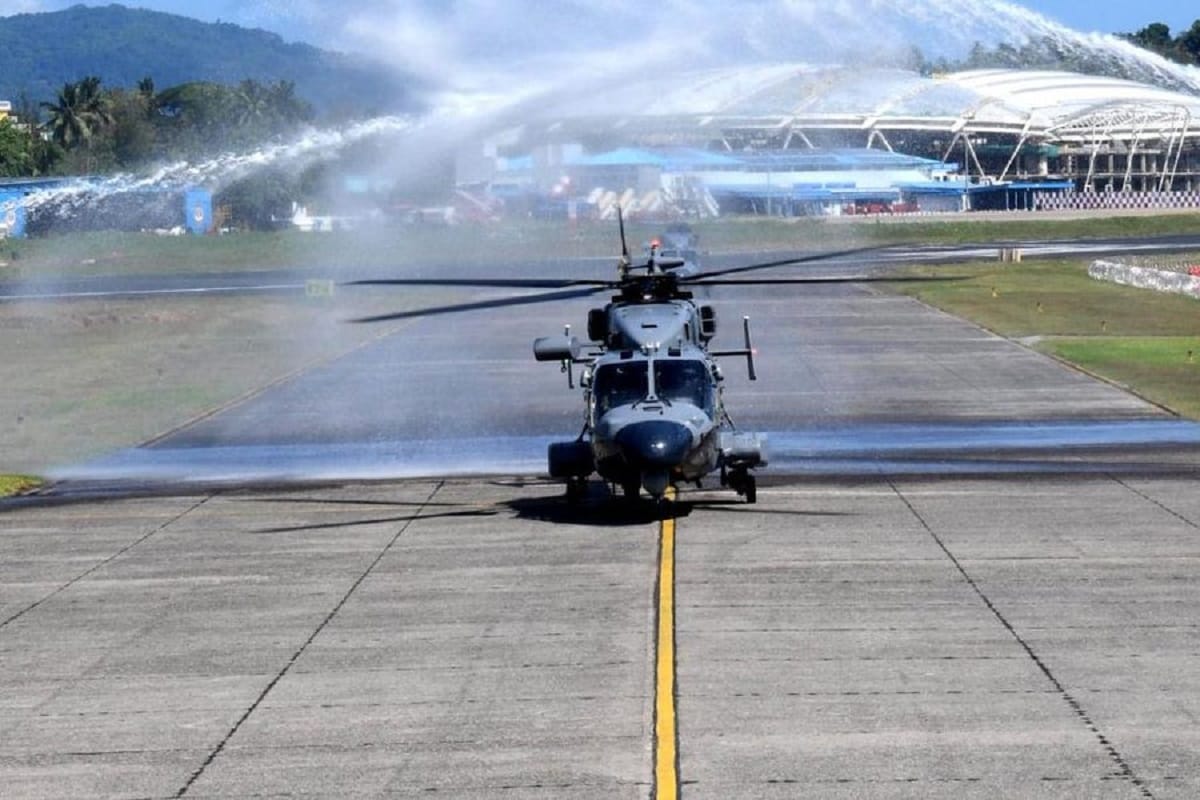 indigenous Advanced Light Helicopter ALH MK III aircraft was formally inducted at INS Utkrosh