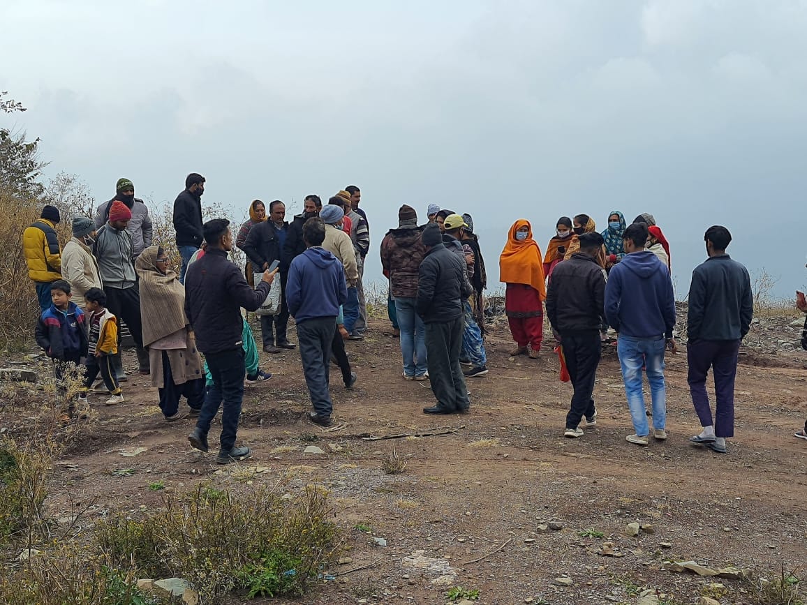 Residents of Kabakalaan village oppose stone crusher  poiting violation of mining rules